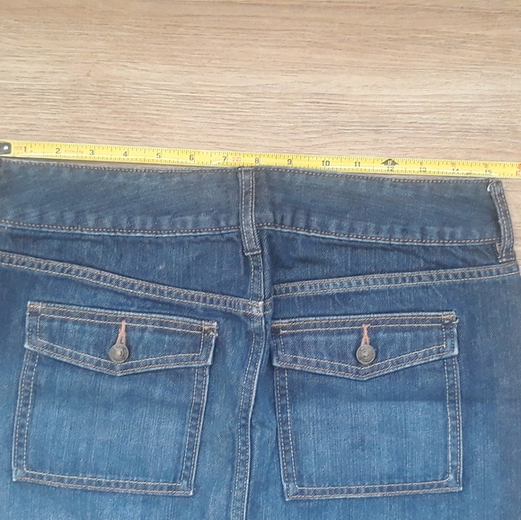 Y2K Old Navy Denim Utility Mini Skirt - Size 4 Regular - Picture 6 of 12